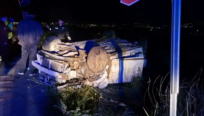 Otomobil Kazası: Şarampole Devrilen Araçta Bir Kişi Hayatını Kaybetti